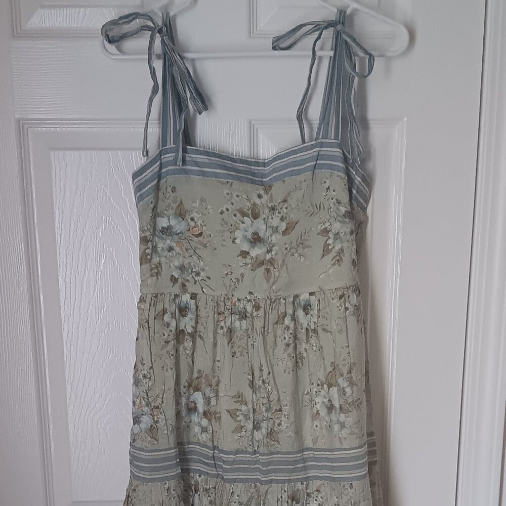 Floral Maxi Tank Top Dress Women